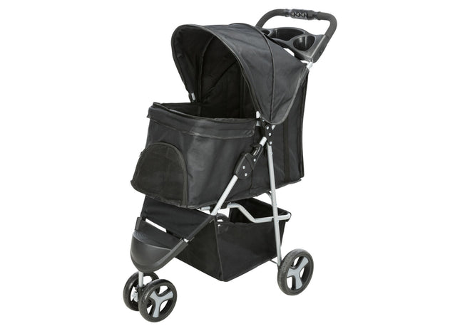 Leichter schwarzer Buggy für kleine Hunde bis 15 kg