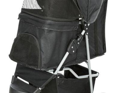 Leichter schwarzer Buggy für kleine Hunde bis 15 kg