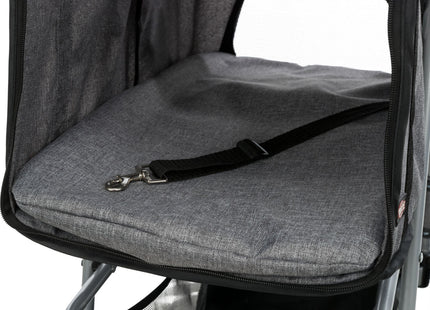 Leichter grauer Buggy für Hunde bis 15 kg