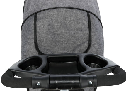 Leichter grauer Buggy für Hunde bis 15 kg