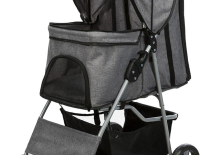 Leichter grauer Buggy für Hunde bis 15 kg