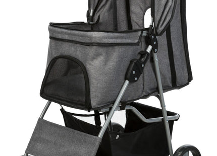 Leichter grauer Buggy für Hunde bis 15 kg