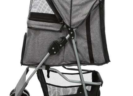 Leichter grauer Buggy für Hunde bis 15 kg