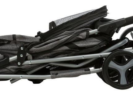 Leichter grauer Buggy für Hunde bis 15 kg