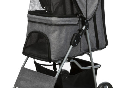 Leichter grauer Buggy für Hunde bis 15 kg