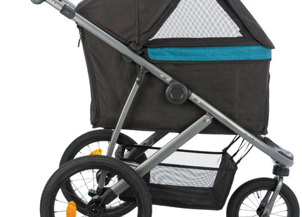 Leichter Trixie Buggy in Schwarz-Petrol für Hunde bis 12,5 kg