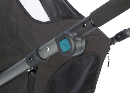 Leichter Trixie Buggy in Schwarz-Petrol für Hunde bis 12,5 kg