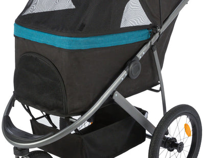 Leichter Trixie Buggy in Schwarz-Petrol für Hunde bis 12,5 kg