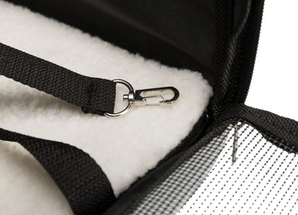 Moderne blaue und graue Trixie-Tasche Bonny für unterwegs