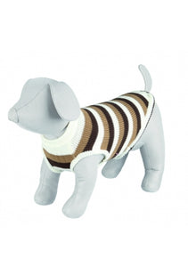 Weiss-braun gestreifter Trixie Hamilton Pullover für einen lässigen Look