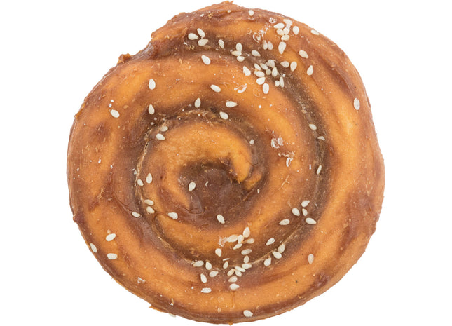 Trixie Denta Fun Chewing Pie - Kau-Snack, braun, 9 cm