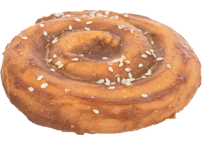 Trixie Denta Fun Chewing Pie - Kau-Snack, braun, 9 cm