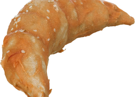 Trixie Denta Fun Chicken Croissant Hundeleckerli, 50 Stück à 80 g, 11 cm, Zahnpflege Leckerli