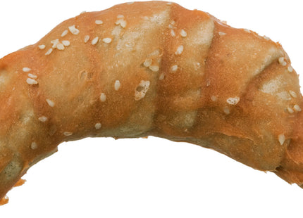Trixie Denta Fun Chicken Croissant Hundeleckerli, 50 Stück à 80 g, 11 cm, Zahnpflege Leckerli