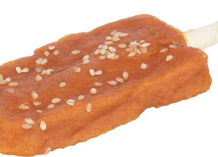 Trixie Denta Fun Chicken Pop mit Sesam, lose, 50 Stk. à 46 g / 12 cm - Leckere Hunde-Kauartikel für die Zahnpflege und Belohnung