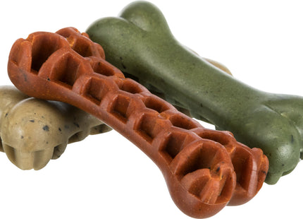 Trixie Denta Fun Veggie Honey Comb Bone mit Seealgen, 60 Stk. à 28 g / 5 cm - Natürlicher Kausnack für Hunde, zahnreinigend und lecker