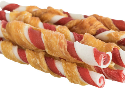 Trixie Denta Fun Barbecue-Kaurollen Huhn 6 Stk. - Leckere und gesunde Kaurollen für Hunde, ideal für die Zahnpflege und als Belohnung