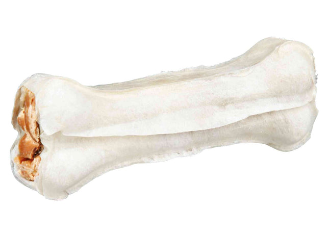 Trixie Denta Fun Kauknochen mit Entenfüllung 6 Stück - hochwertige Hundeleckerli für gesunde Zähne und Zahnfleischpflege