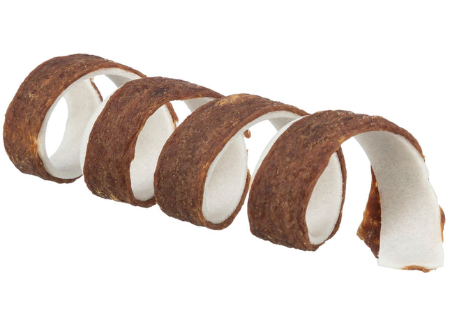 Trixie Denta Fun Beef Chewing Curl - natürliche Kaurollen, braun