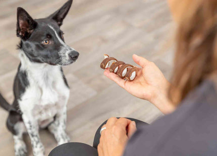 Trixie Denta Fun Beef Chewing Curl - natürliche Kaurollen, braun