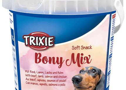Trixie Soft Snack Bony Mix 500g - Leckere Belohnungshappen für Hunde in verschiedenen Geschmacksrichtungen