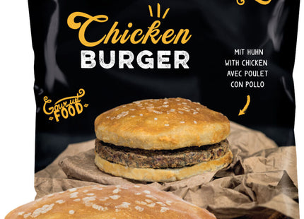 Trixie Chicken Burger 6 Stk. à 140 g 9 cm - hochwertige Hundefutter Leckerbissen