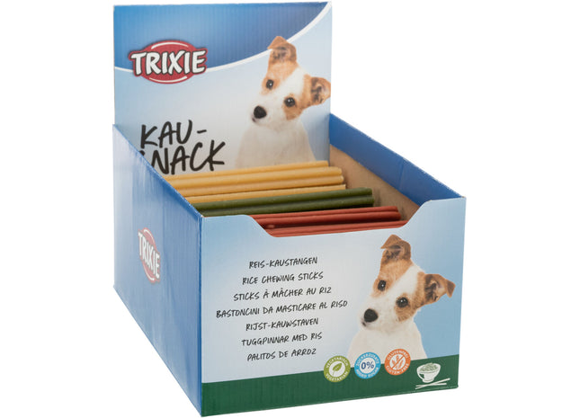 Trixie Reis-Kaustange 70 Stk. à 45 g 17 cm - hochwertige Leckerli für Hunde, ideal für Training und Belohnung