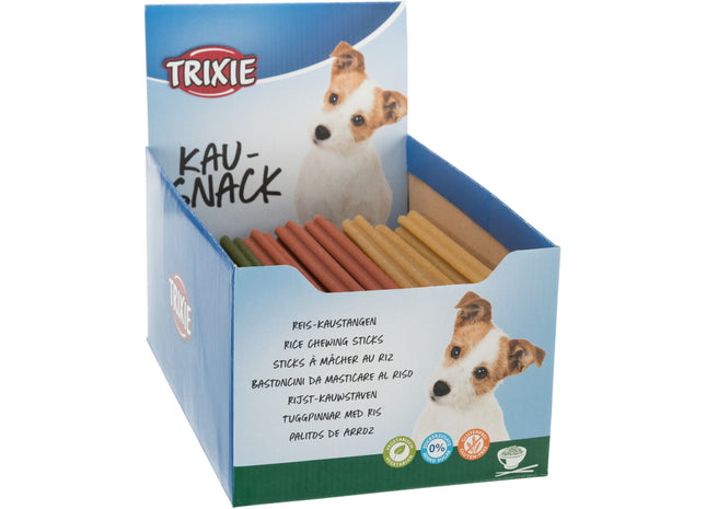 Trixie Reis-Kaustange 40 Stück à 100 g / 23 cm - Leckere und gesunde Belohnung für Hunde
