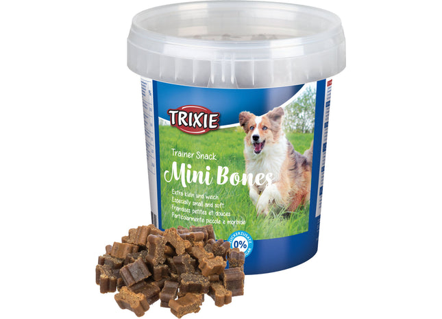 Trixie Trainer Snack Mini Bones 500g - Leckere Belohnungshappen für das Training von Hunden