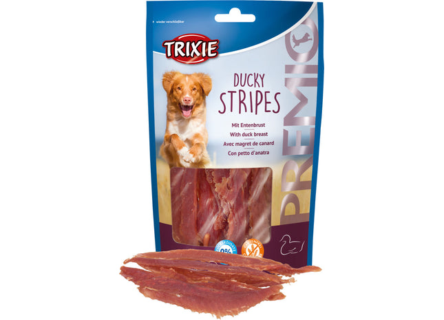Trixie Premio Omega Ducky Stripes light 6 Stk. à 100 g Hundeleckerli - hochwertige Belohnung für Ihren Vierbeiner