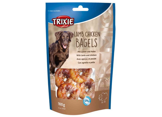 Trixie PREMIO Lamb Chicken Bagels - Hundesnack, 100 g