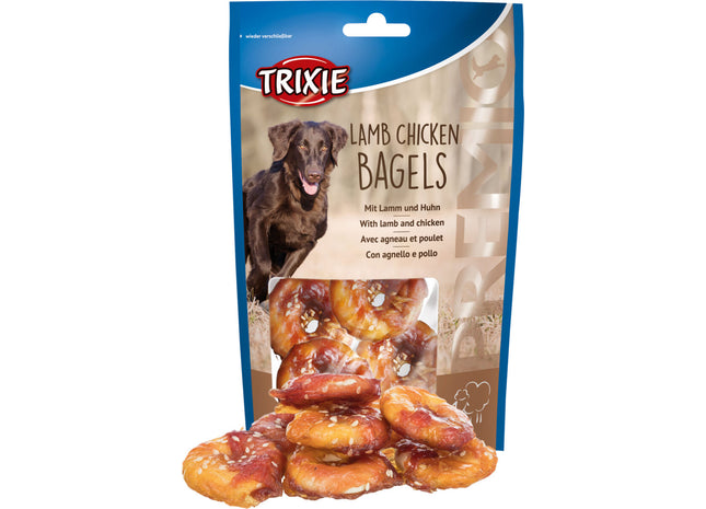 Trixie PREMIO Lamb Chicken Bagels - Hundesnack, 100 g