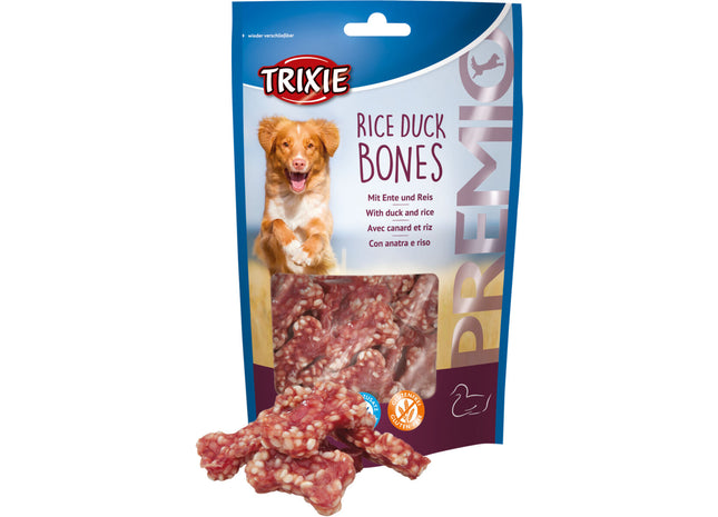 Trixie PREMIO Rice Duck Bones – Hundesnacks, Entenfleisch