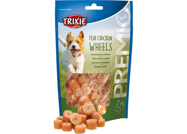 Trixie PREMIO Fish Chicken Wheels - Hundesnack, 75g, 6 Stück
