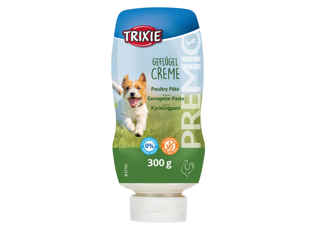 Trixie PREMIO Geflügelcreme XXL, 6 Stk. à 300 g - Leckere Belohnung für Ihren Hund