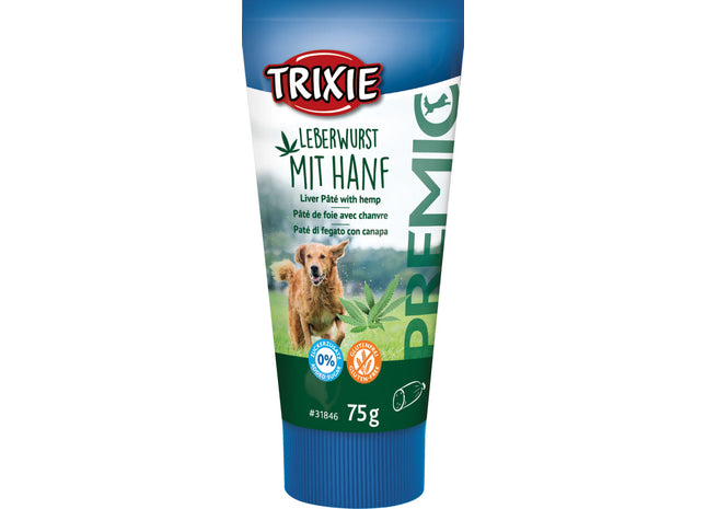 Trixie Leberwurst mit Hanf Hunde Leckerlis 12 Stück je 75 g