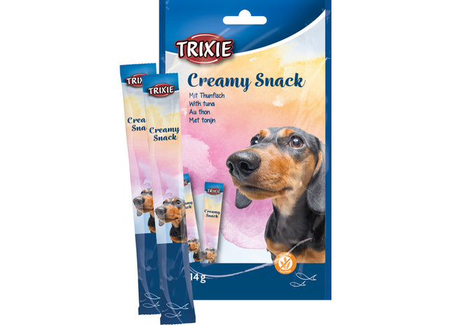 Trixie Creamy Snack mit Thunfisch 5x14 g - Leckere Belohnung für Katzen mit hochwertigen Zutaten