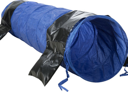 Agility-Tunnel für Hunde in Dunkelblau, robustes Nylonmaterial