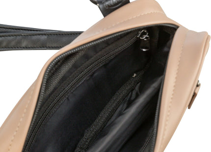 Praktische Gassitasche in Cappuccino-Farbe für unterwegs