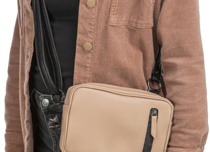 Praktische Gassitasche in Cappuccino-Farbe für unterwegs