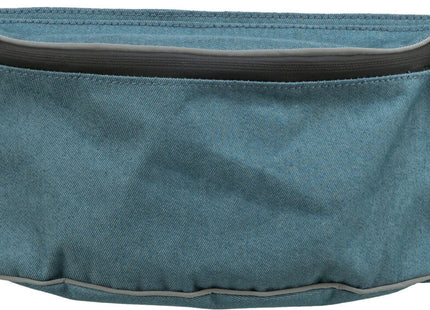 Praktische blaue Hüfttasche für unterwegs