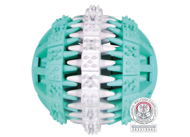 Trixie DENTAfun Ball Mintfresh - Naturgummi, ø7.5cm