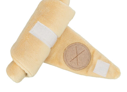 Trixie Snack Croissant Plüsch 40 cm - hochwertiges Spielzeug für Hunde und Katzen