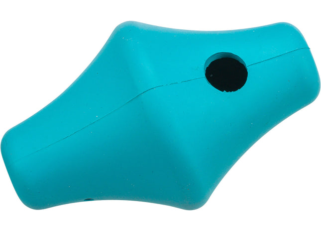 Interaktiver Snack-Kreisel aus Naturgummi in Petrol für glückliche Haustiere