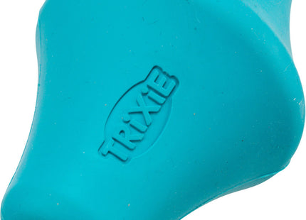 Interaktiver Snack-Kreisel aus Naturgummi in Petrol für glückliche Haustiere