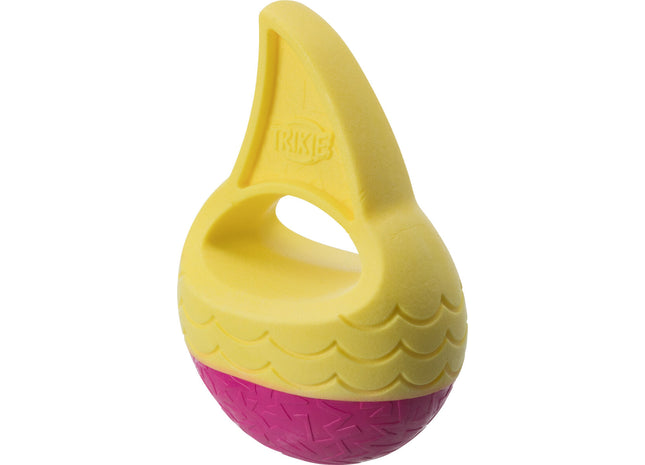 Trixie Aqua Toy Hai-Flosse, schwimmendes Hundespielzeug aus TPR, 18 cm Durchmesser