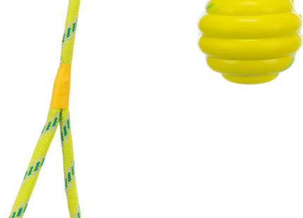 Trixie Wellenball am Seil – Naturgummi, 30cm