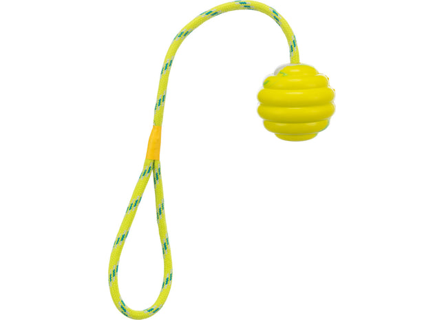 Trixie Wellenball am Seil – Naturgummi, 30cm