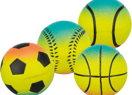 Trixie Neonball schwimmend aus Moosgummi in Neonfarben, ø7 cm, 17 Stück