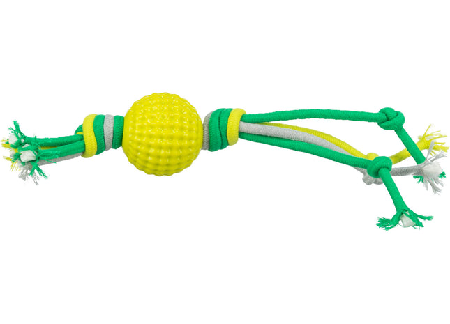 Trixie Ball mit Tau aus TPR und Polyester